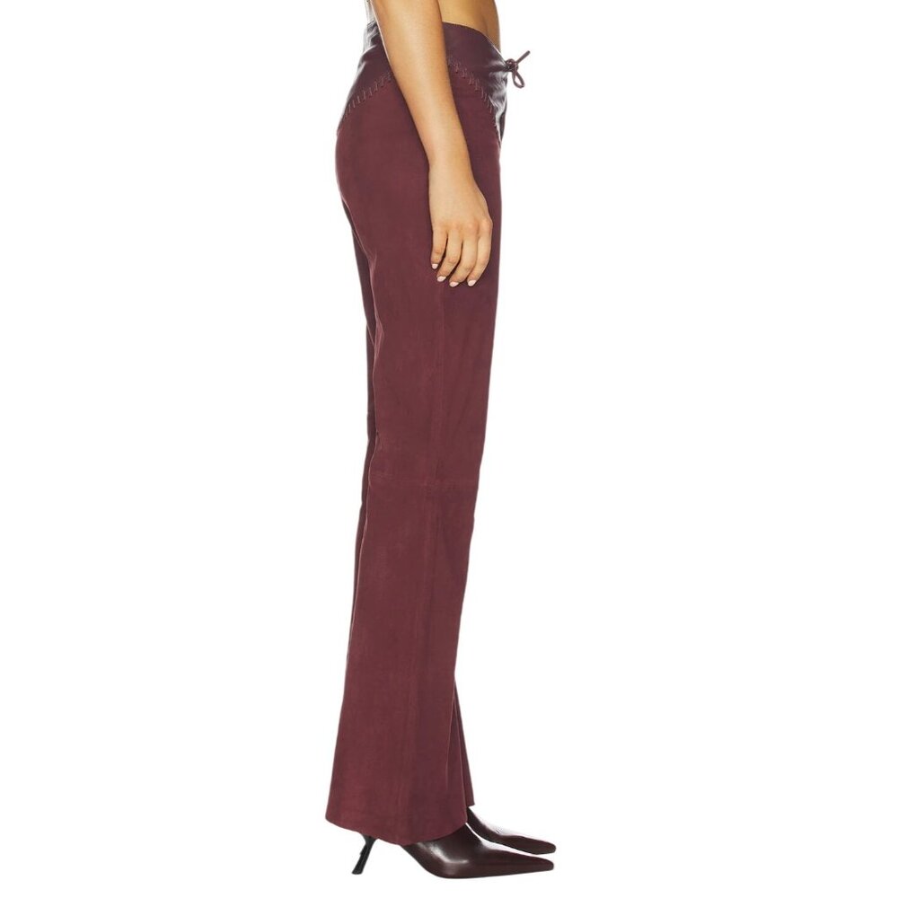 Understated Leather Sonny Suede Pants in Chocolate Small New Womens Leather - Picture 4 of 15
